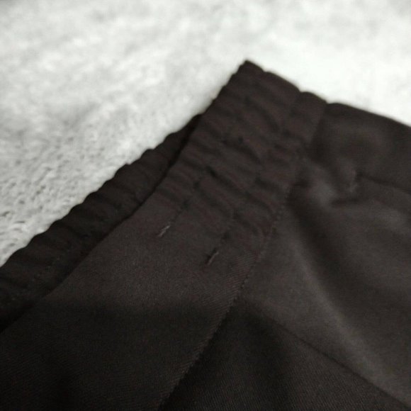 Reiss Trousers Mens 34 (34x28) Dark Aubergine Wool Nakata Drawstring Relaxed - Picture 13 of 16